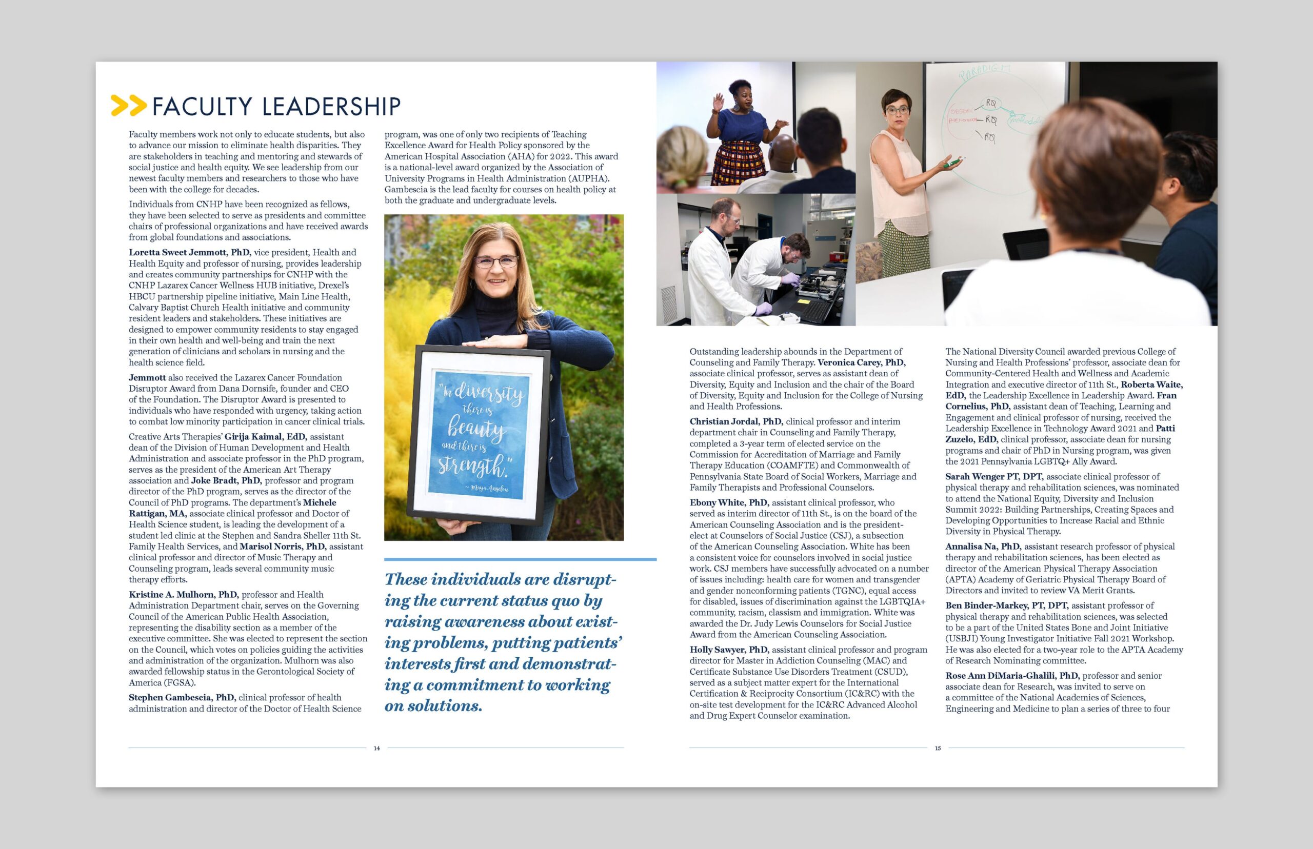 Annual Report spread