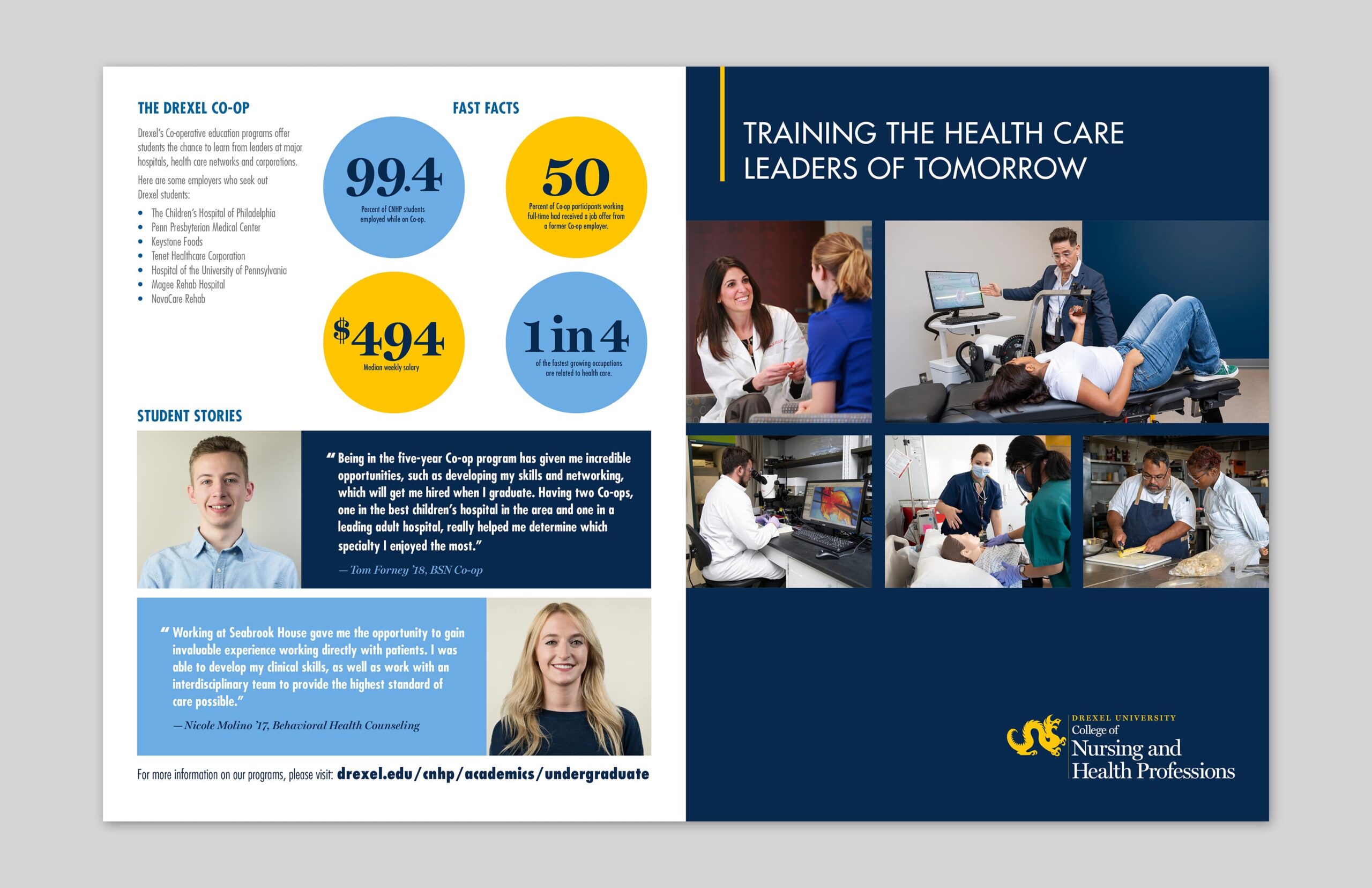 Brochure spread
