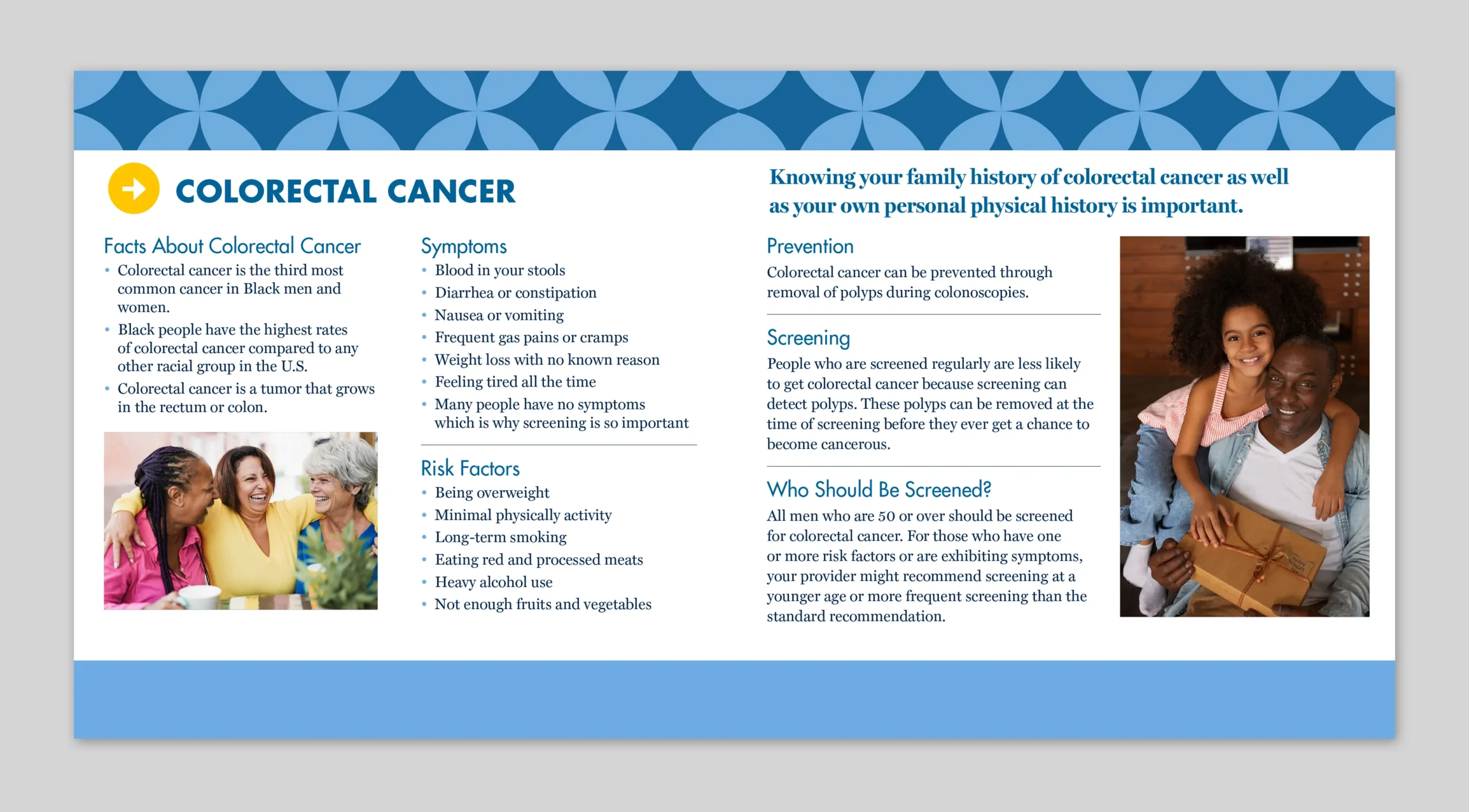 Cancer booklet spread