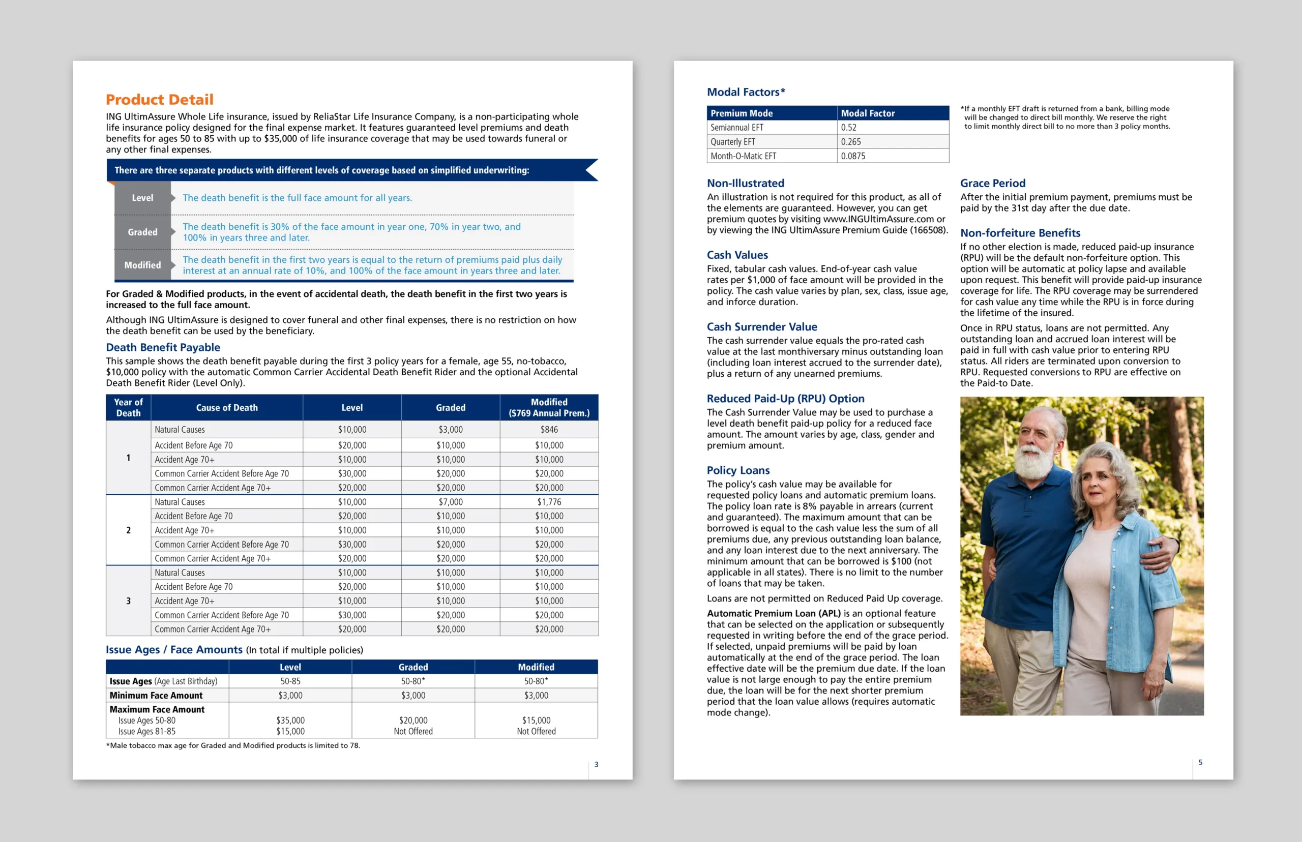 Insurance sell sheets